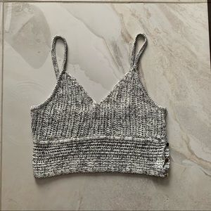 DYNAMITE Cropped Knit Tank